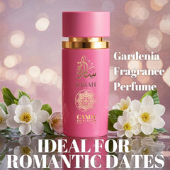 Viaan Krishna Sarah Candy travel spray demonstrates portable fragrance on the go