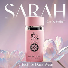 Viaan Krishna Sarah Fuchsia bottle close-up, vibrant scent for evening events.