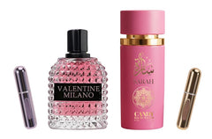 Viaan Krishna Valentine Milano bottle pour showcases amber floral scent for refined moments