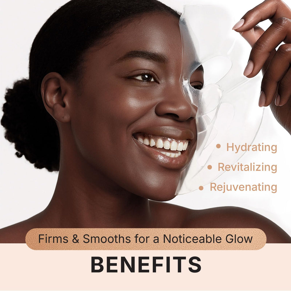 VIABEAUTY Brightening and firming glow mask enhances texture.