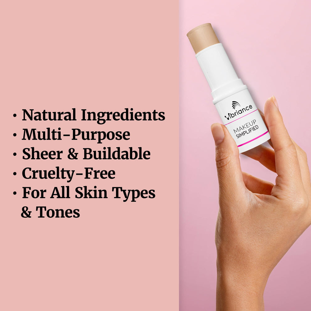 Vibriance Complexion Sticks skin-glow enhances natural radiance with a soft finish.