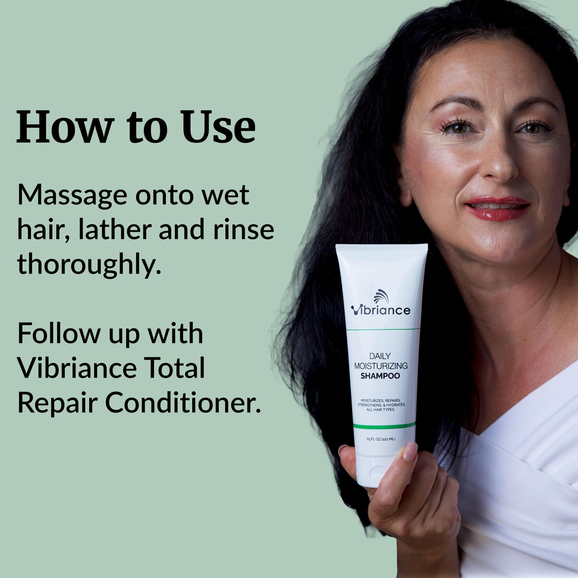 Vibriance Daily Moisturizing Shampoo botanicals close-up demonstrates 12 botanical extracts.
