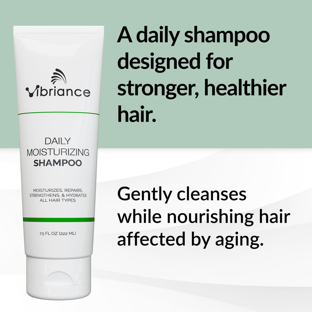 Vibriance Daily Moisturizing Shampoo hair lather delivers rich moisture for aging hair.