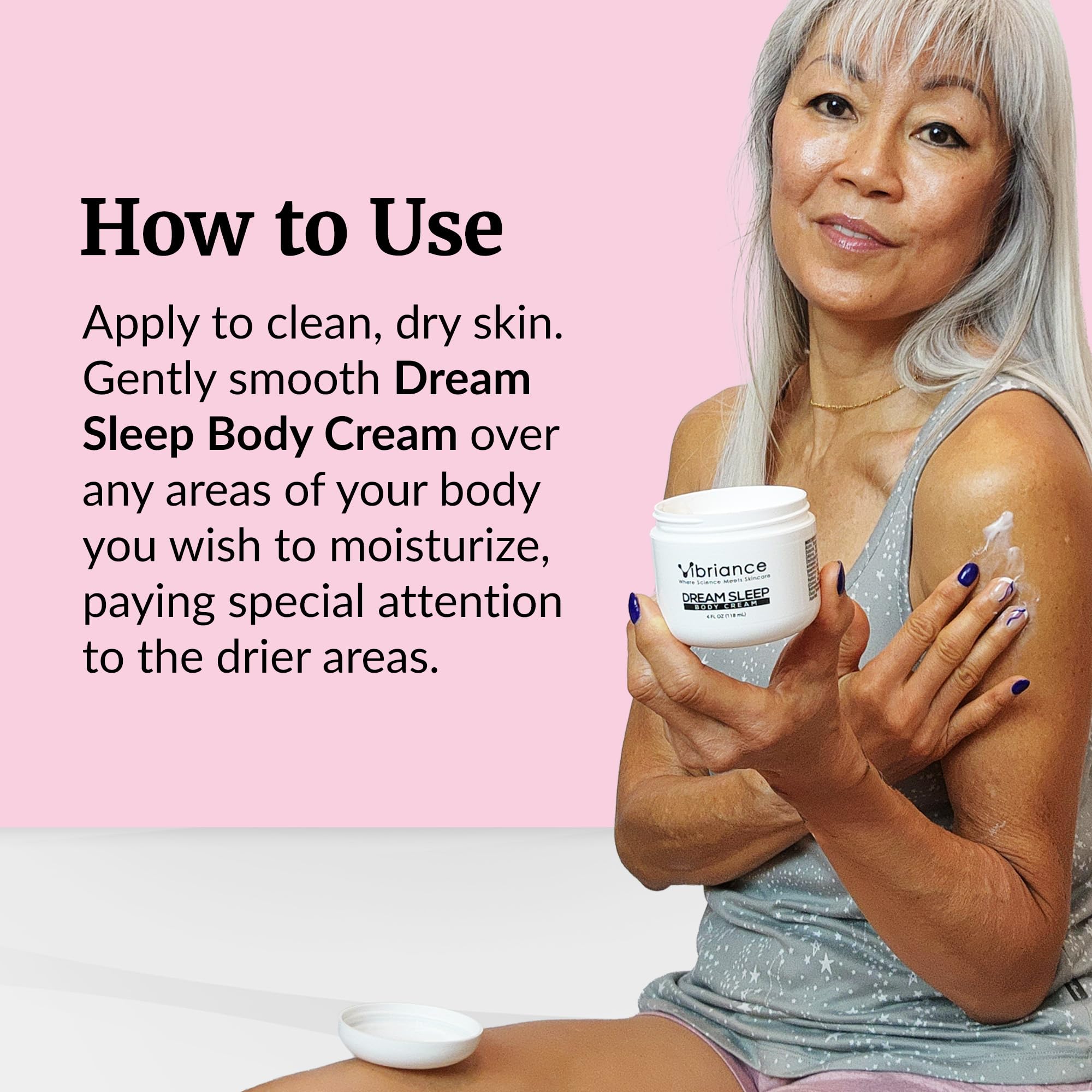 Close-up of Dream Sleep texture delivering rich hydration