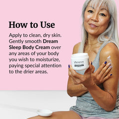 Close-up of Dream Sleep texture delivering rich hydration