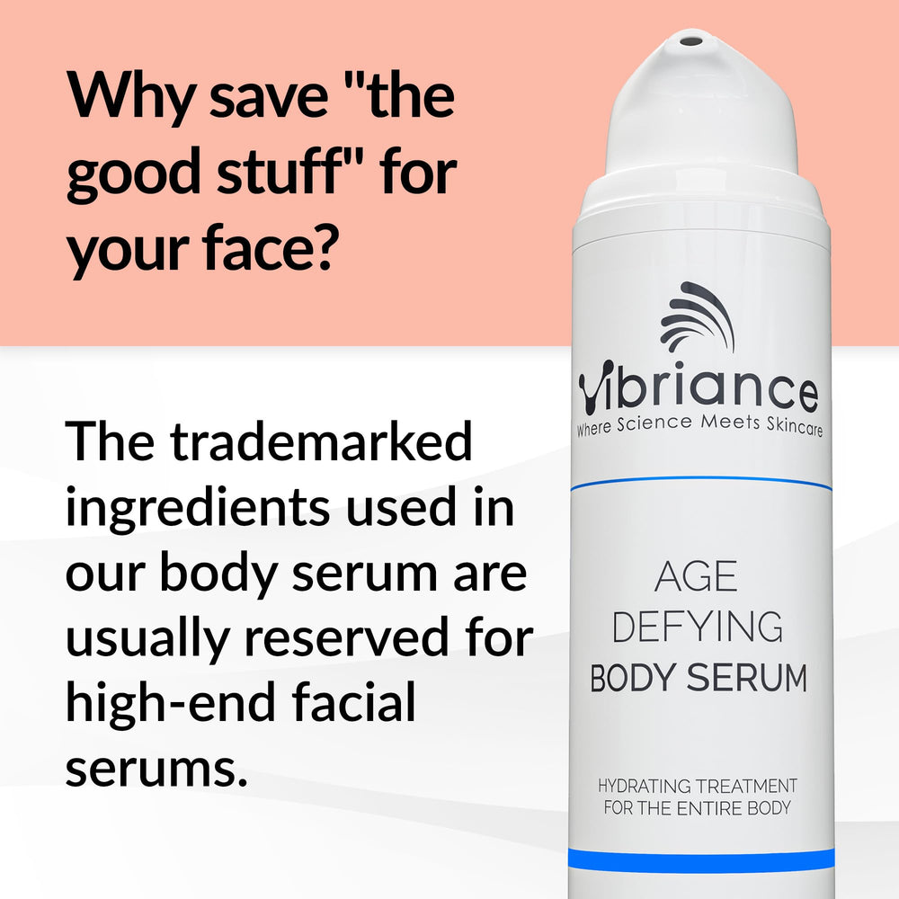 Vibriance hyaluronic acid serum texture close-up showing quick absorption.