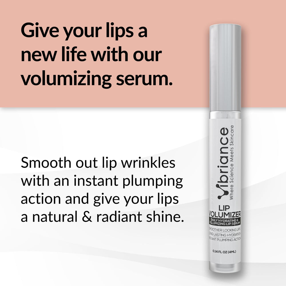 Vibriance Lip Volumizer gloss swatch shows natural shine