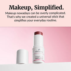 Vibriance Cream Blush Stick doubles as eyeshadow for quick, cohesive looks