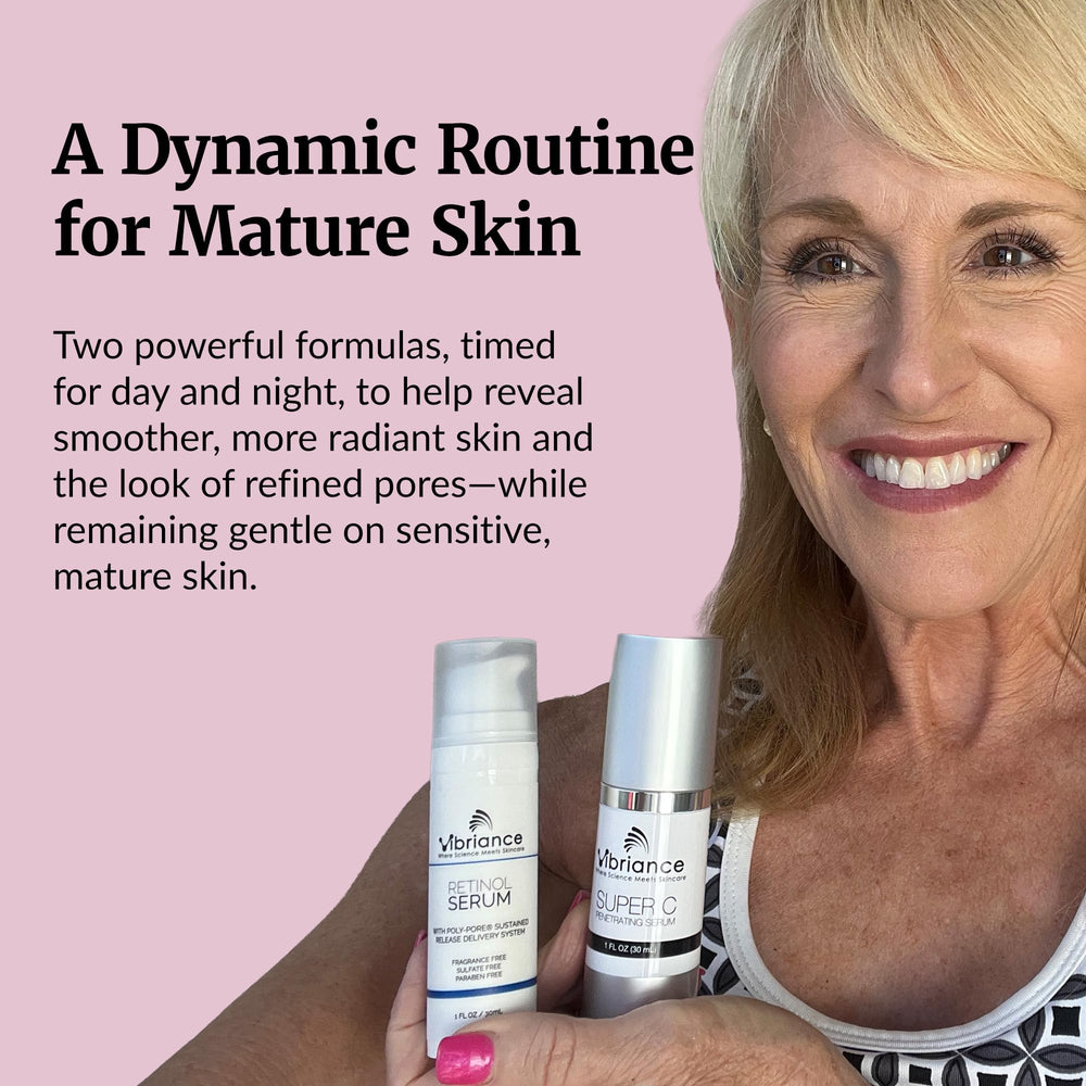 Close-up of Vibriance Super C Serum texture lightweight and fast-absorbing
