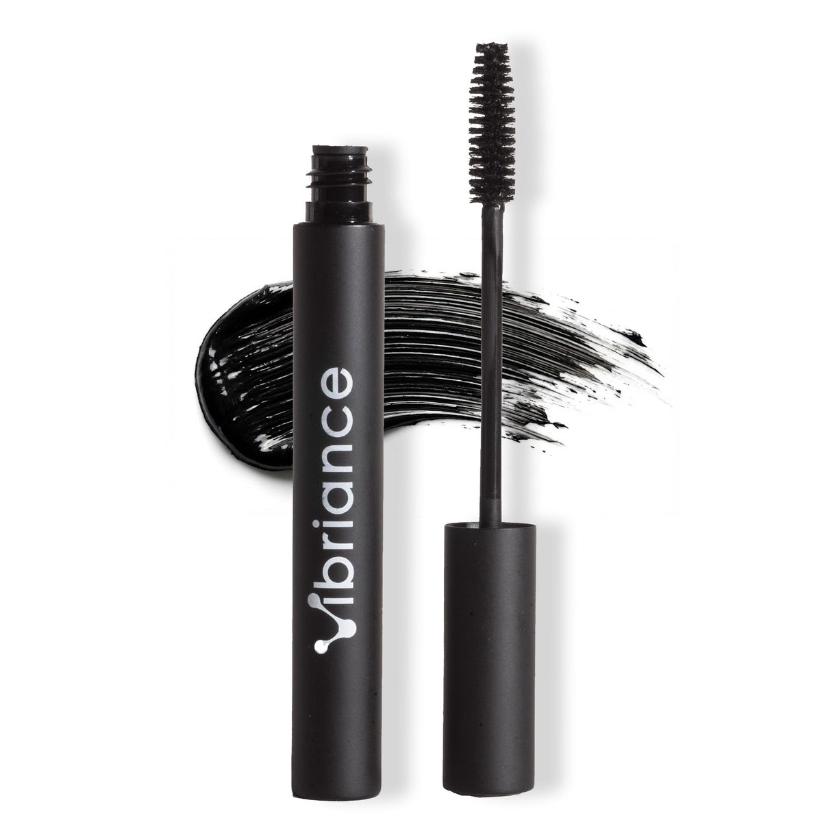 Vibriance Volumizing Mascara bottle in soft black showing tubing definition