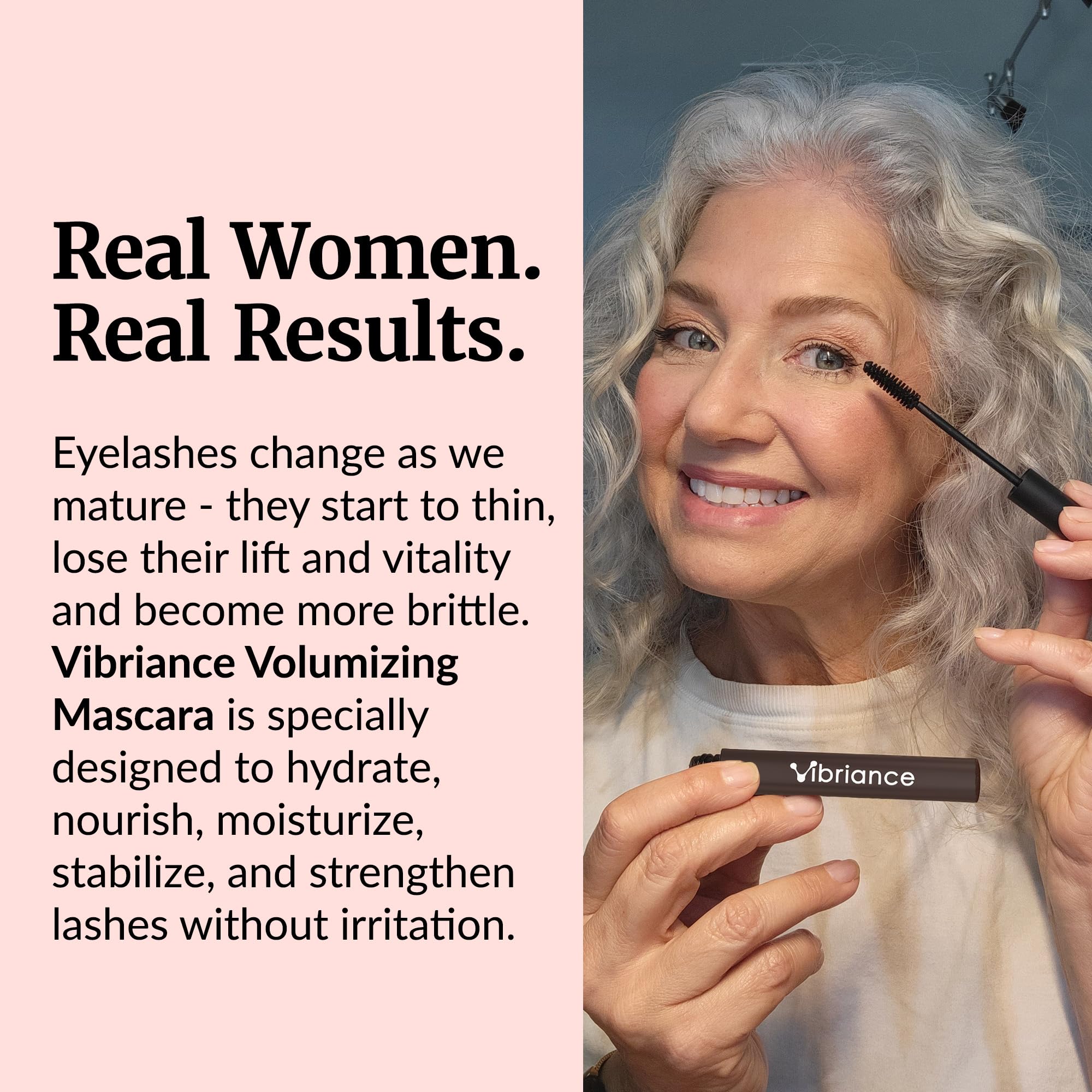 Vibriance tubing formula surrounding lashes with moisture-rich tubes