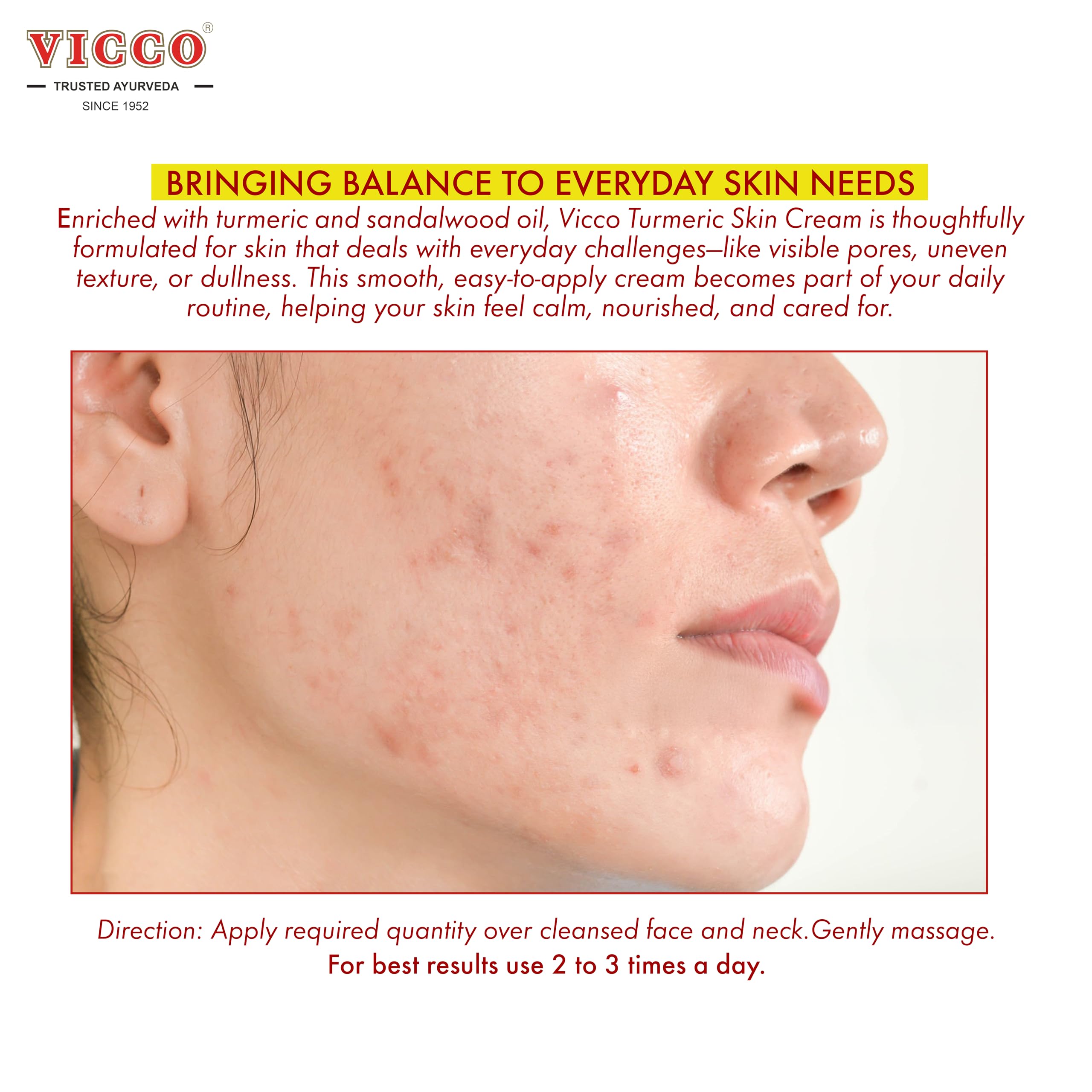 Vicco Turmeric Face Moisturizer vegan formula aligns with clean beauty.
