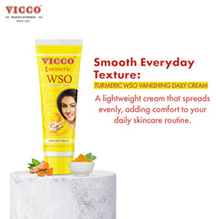 Vicco Turmeric WSO packaging design highlights vegan, natural formula at a glance.