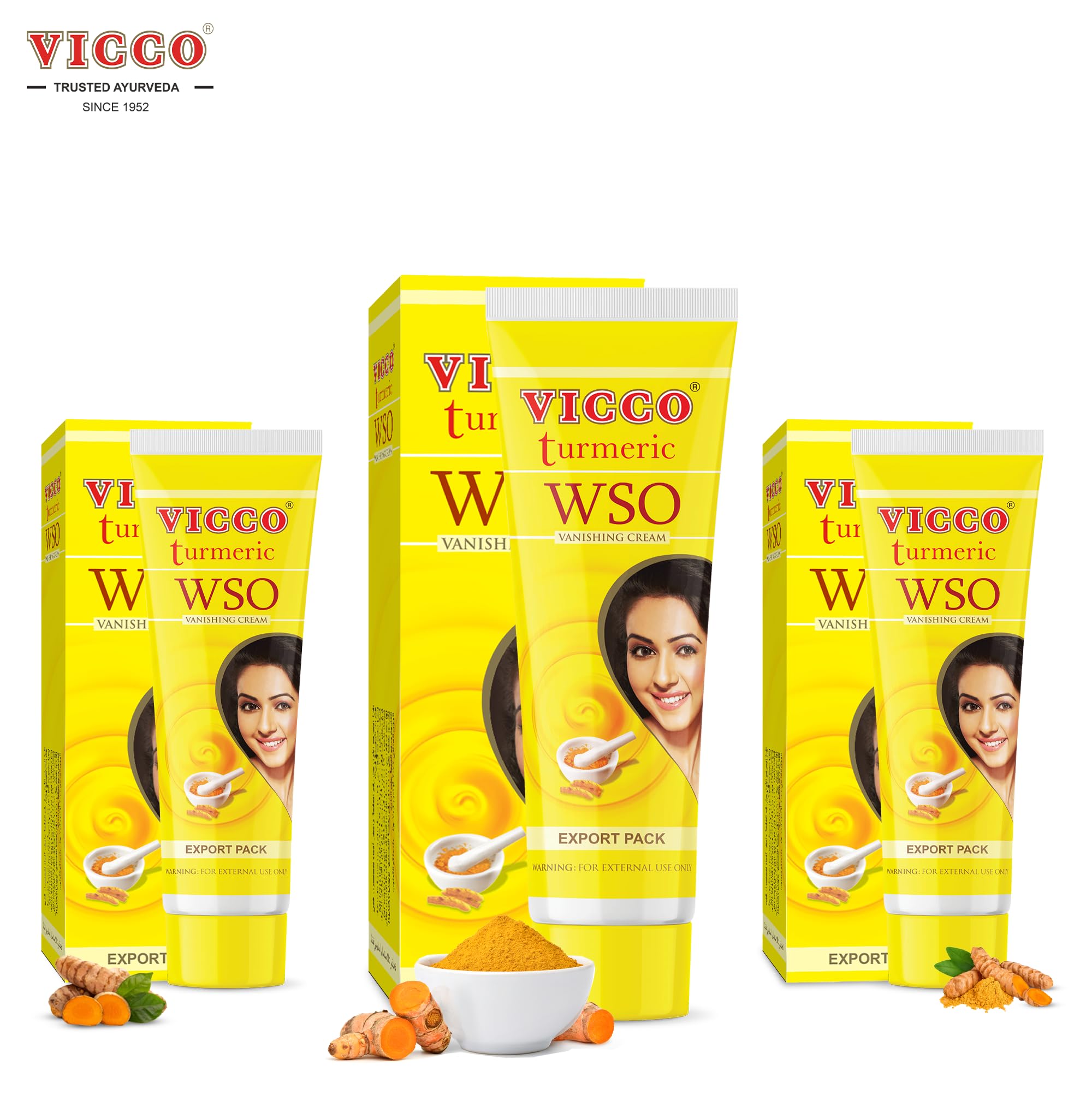 Vicco Turmeric WSO texture close-up shows lightweight, non-greasy absorption for daily use.