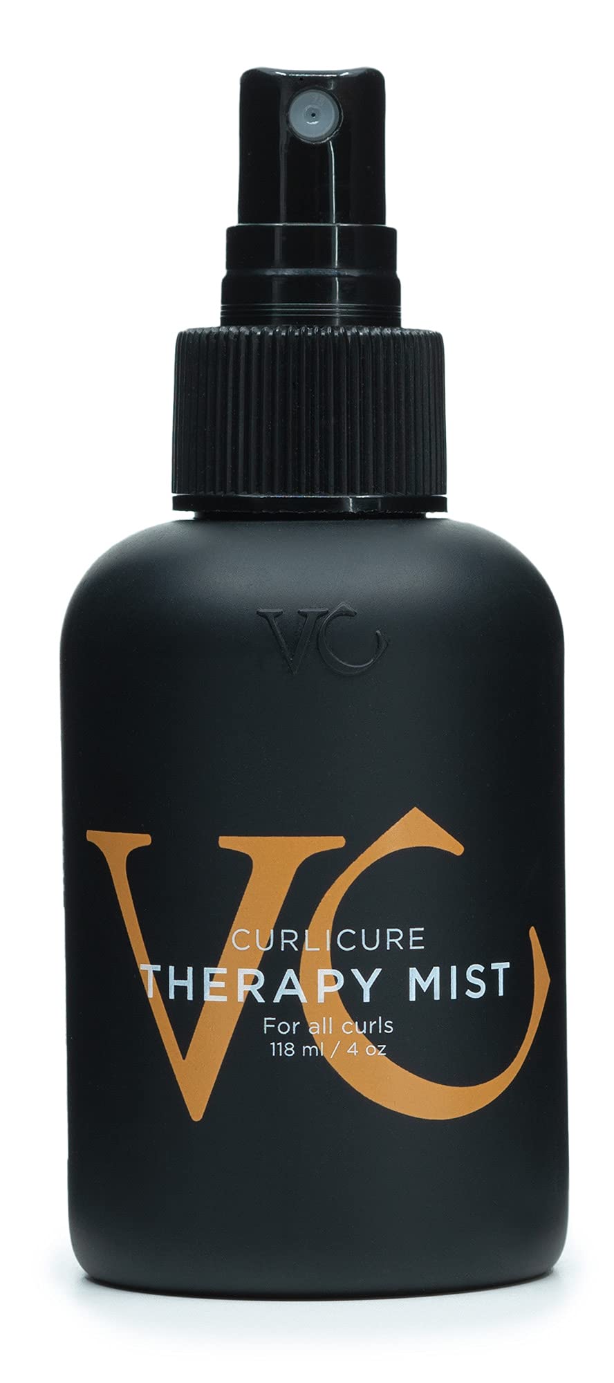 VICIOUS CURL Curlicure Therapy Mist bottle shows lightweight hydration and frizz control