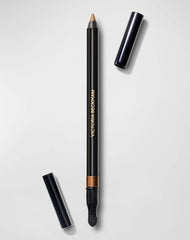 Victoria Beckham Satin Kajal Bronze eyeliner swatch showing smooth application and long wear.