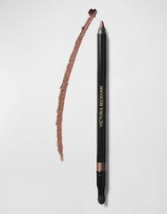Victoria Beckham Satin Kajal Cinnamon swatch showing warm brown pigment for versatile definition