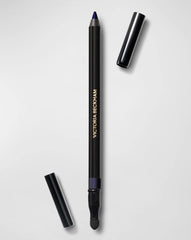 Victoria Beckham Satin Kajal Navy Noir eyeliner swatch for bold definition.