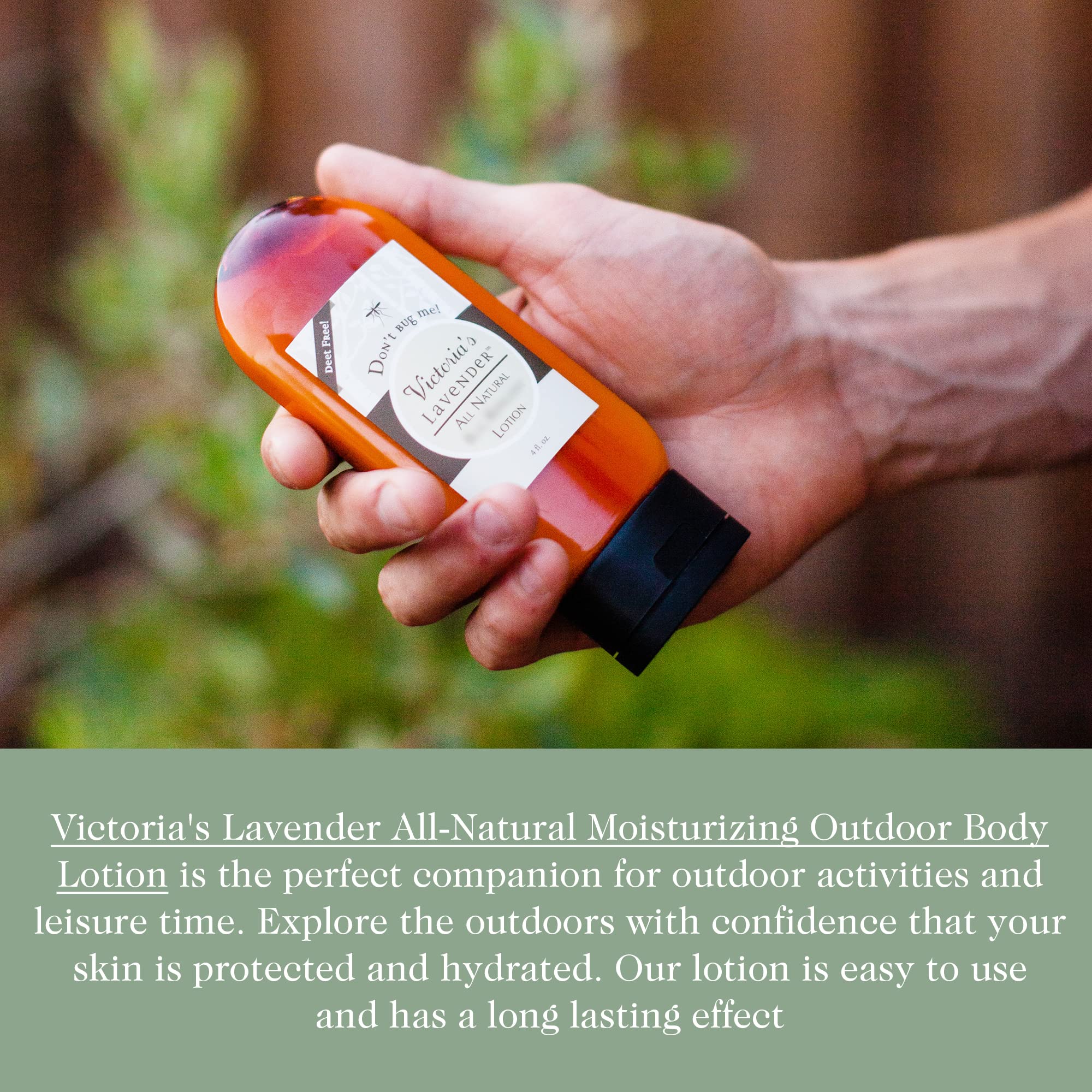 Recyclable packaging from Victoria's Lavender Don’t Bug Me line.