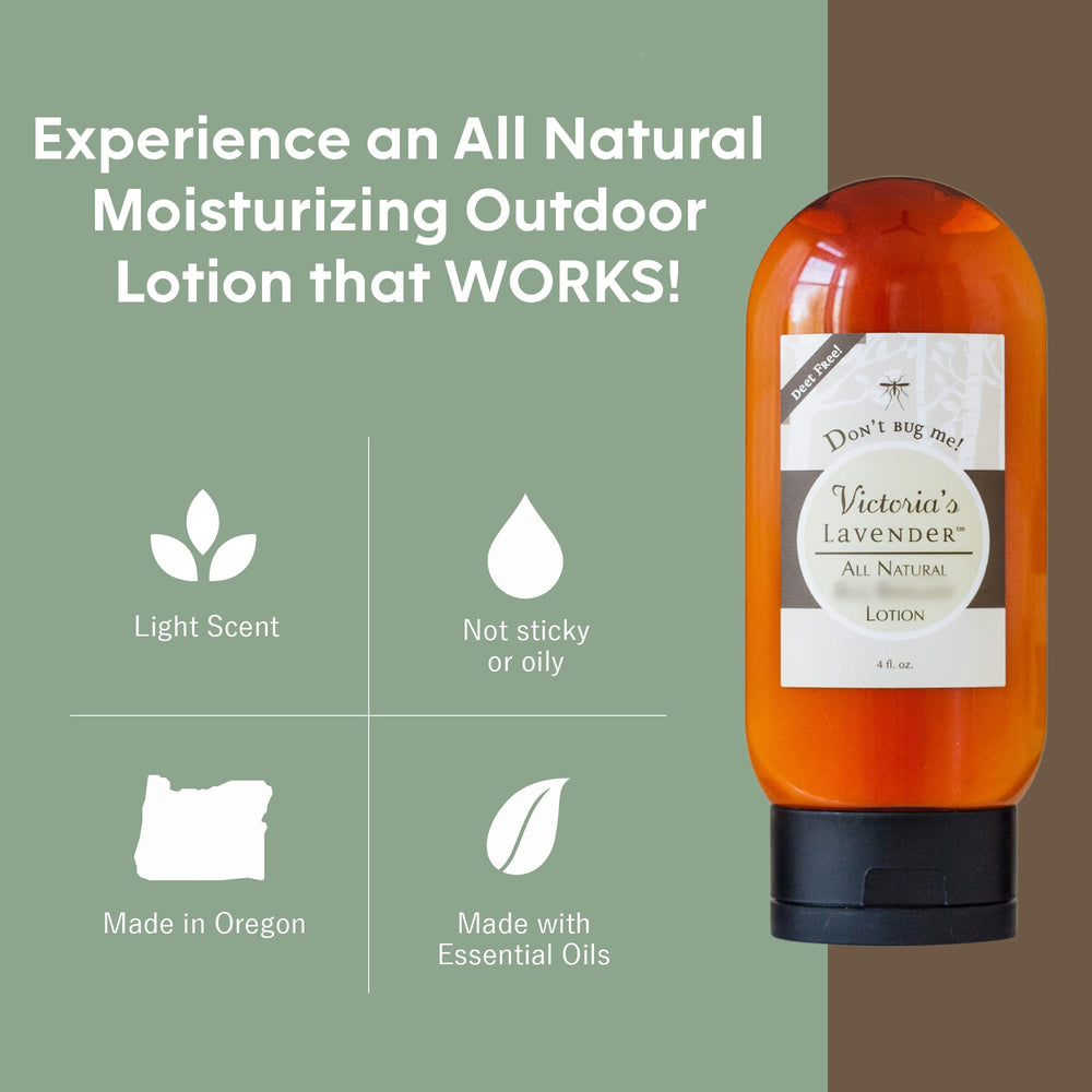 Don’t Bug Me spray mist on skin during outdoor dining.