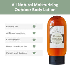 Don’t Bug Me lotion being absorbed after hiking in bright sun.