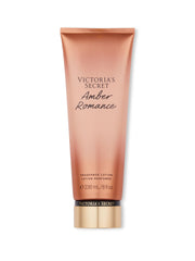 Victoria's Secret Amber Romance Nourishing Lotion bottle showing rich amber scent and skin-softening feel