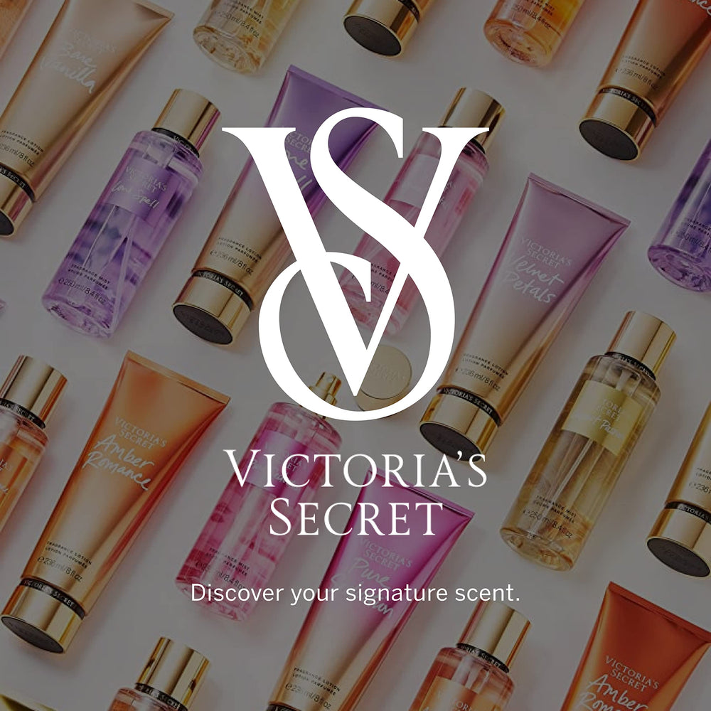 Victoria's Secret Amber Romance packaging on shelf conveys gift-ready elegance.
