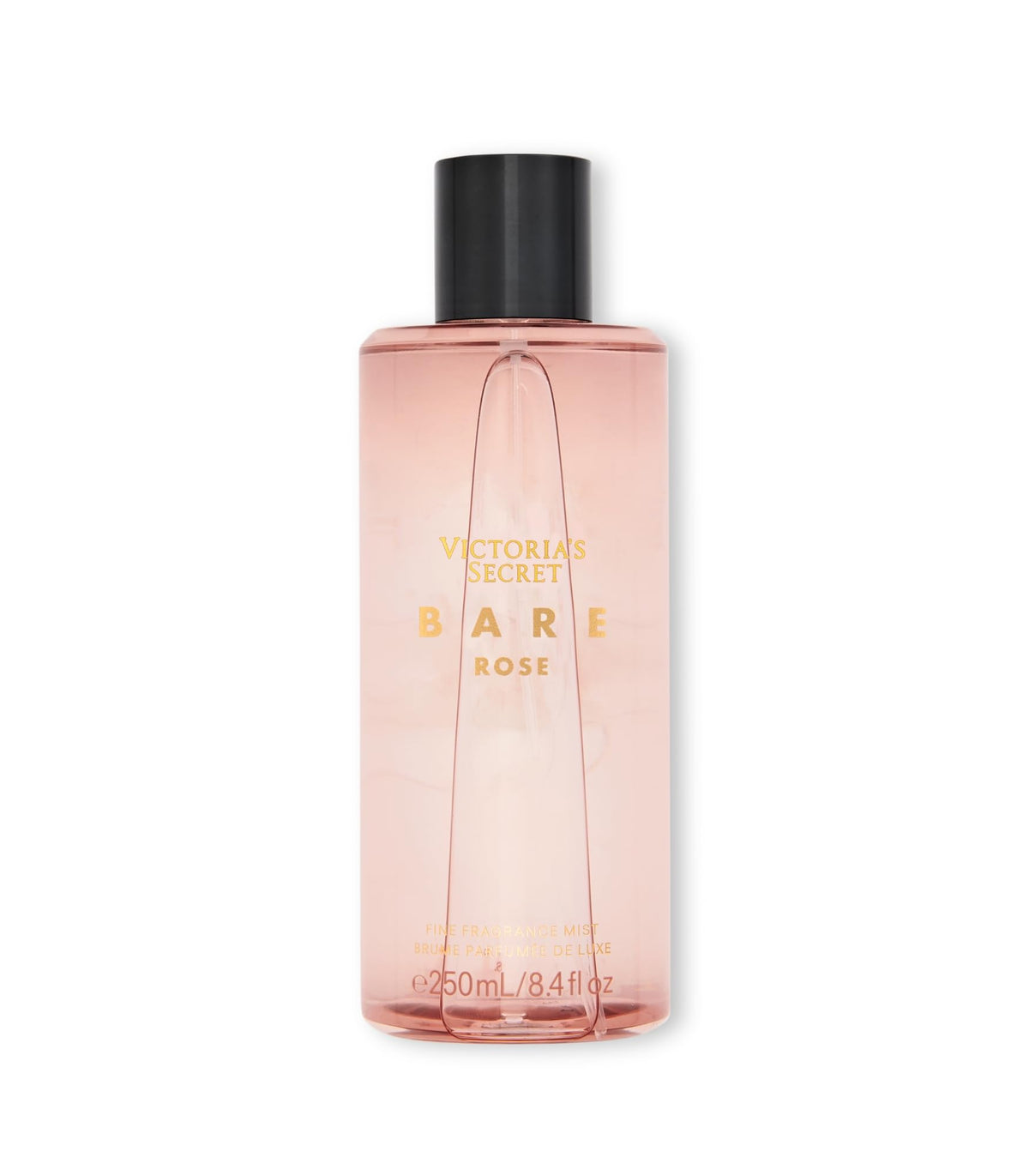Victoria's Secret Bare Rose fragrance mist bottle for quick daily refresh.