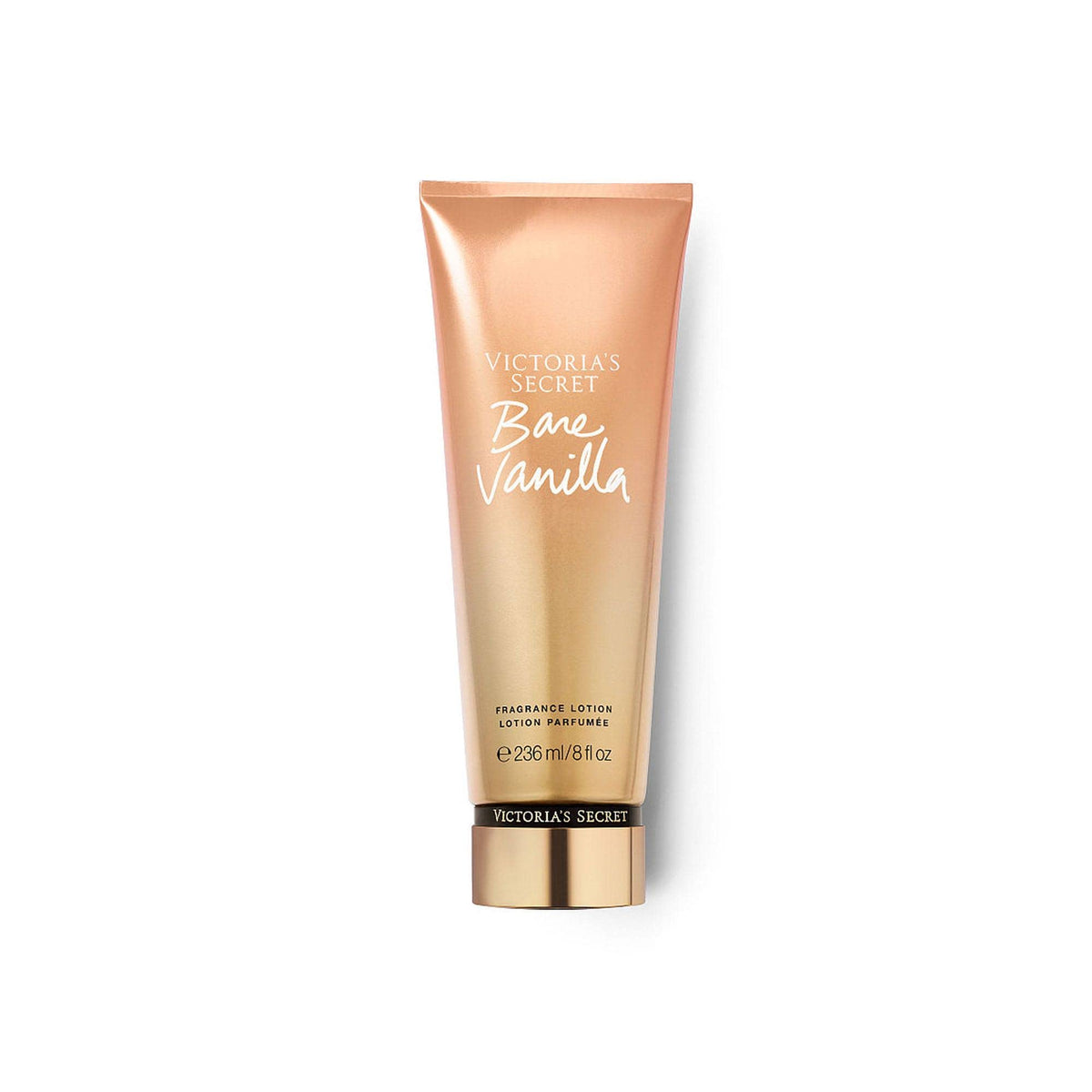 Victoria's Secret Bare Vanilla lotion bottle showing silky hydration and vanilla aroma.