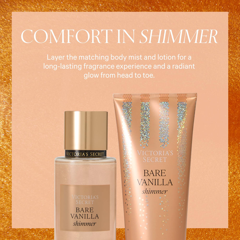 Bare Vanilla Shimmer Lotion application on hand shows quick absorption and glow.