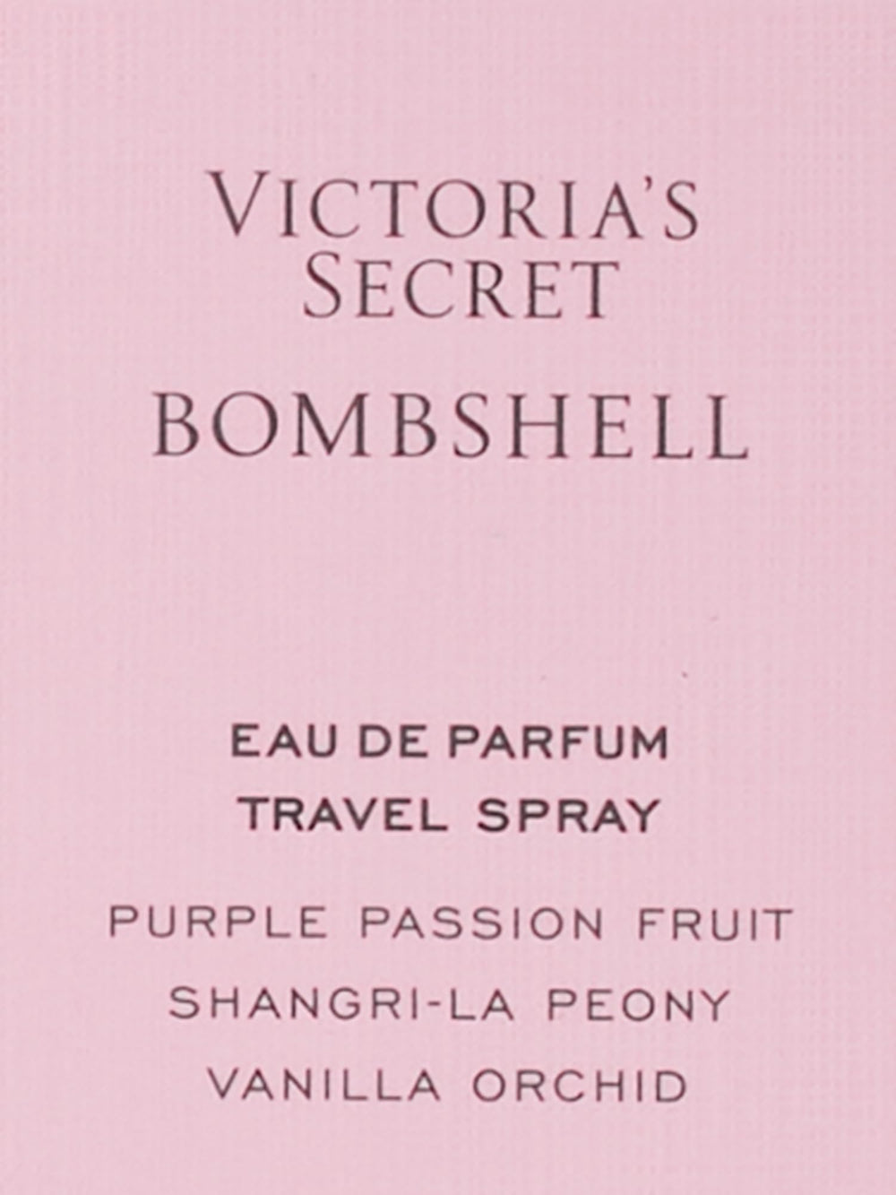 Victoria's Secret Bombshell bottle shows vanilla orchid note for a refreshing profile