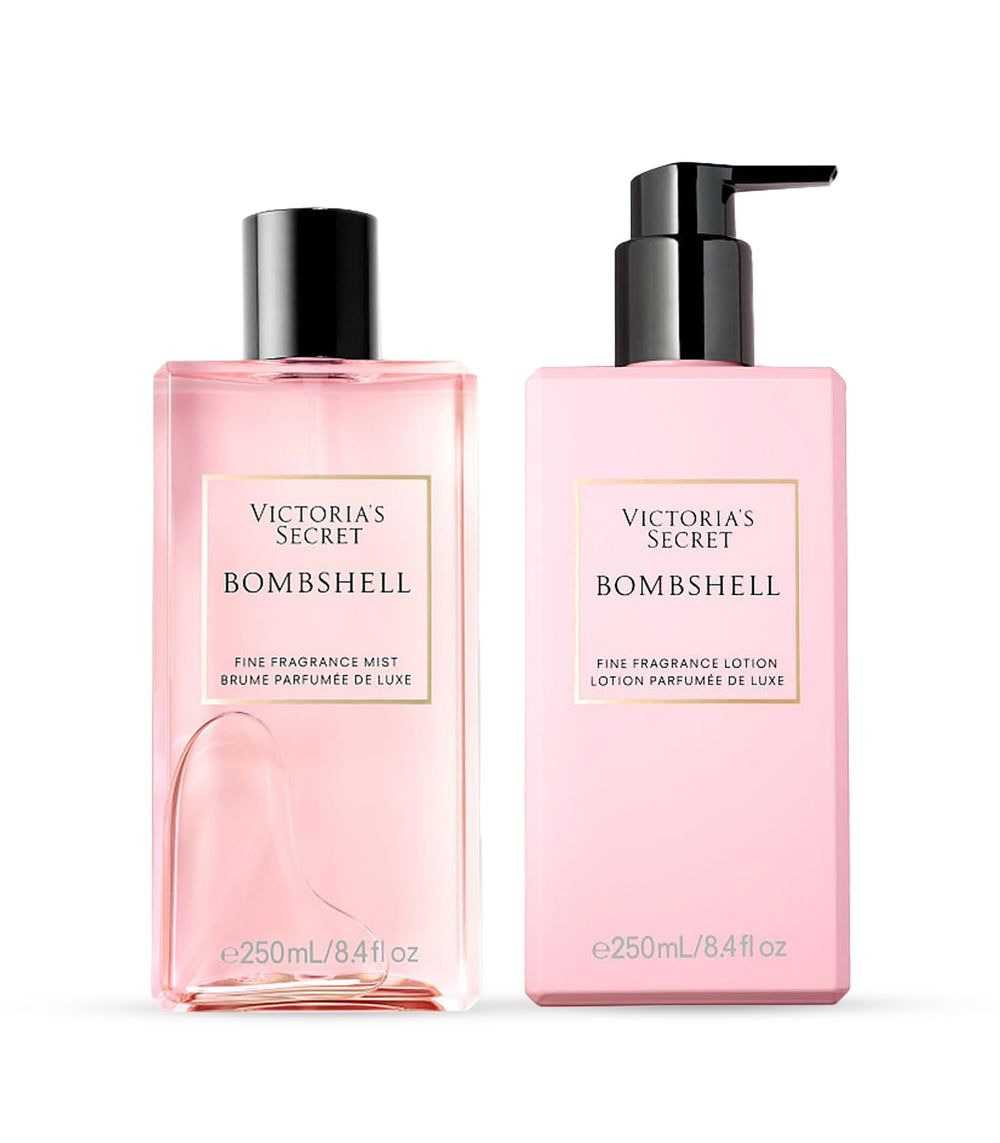 Victoria's Secret Bombshell fragrance bottle for day-to-night wear.