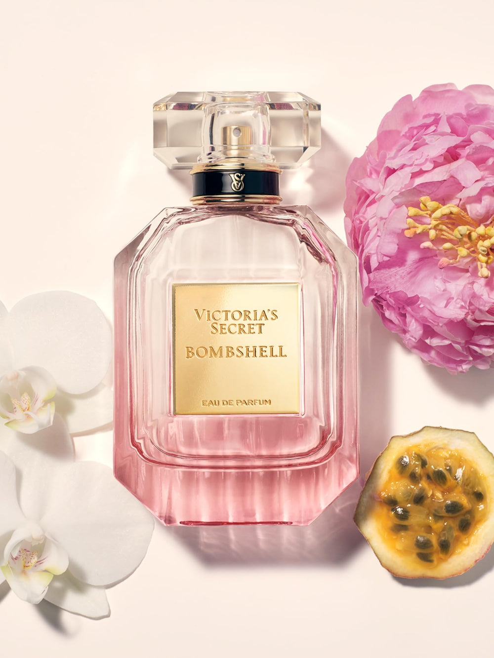 Victoria's Secret Bombshell purple-passion-fruit notes evoke tropical sweetness.