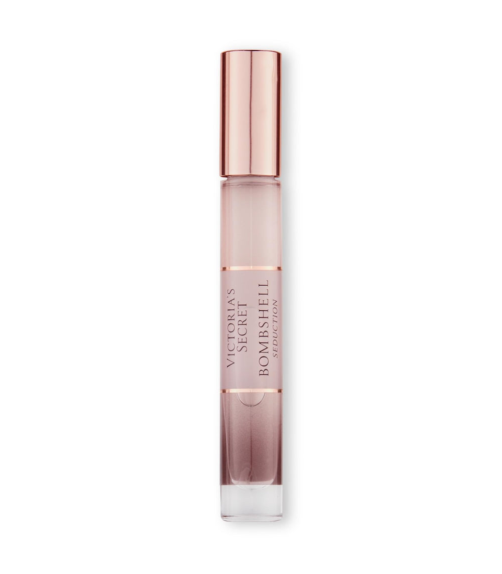 Victoria's Secret Bombshell Seduction rollerball cap detail highlights portable design