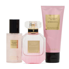 Victoria's Secret Bombshell shimmer-mist-spray adds a radiant finish for daytime looks.