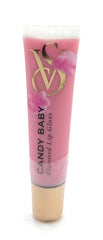 Victoria's Secret Candy Baby lip gloss with flavored shine for a light, stylish look