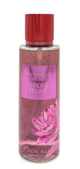 Victoria's Secret Chrome Peony Mist bottle: a lightweight, versatile fragrance for daily wear.