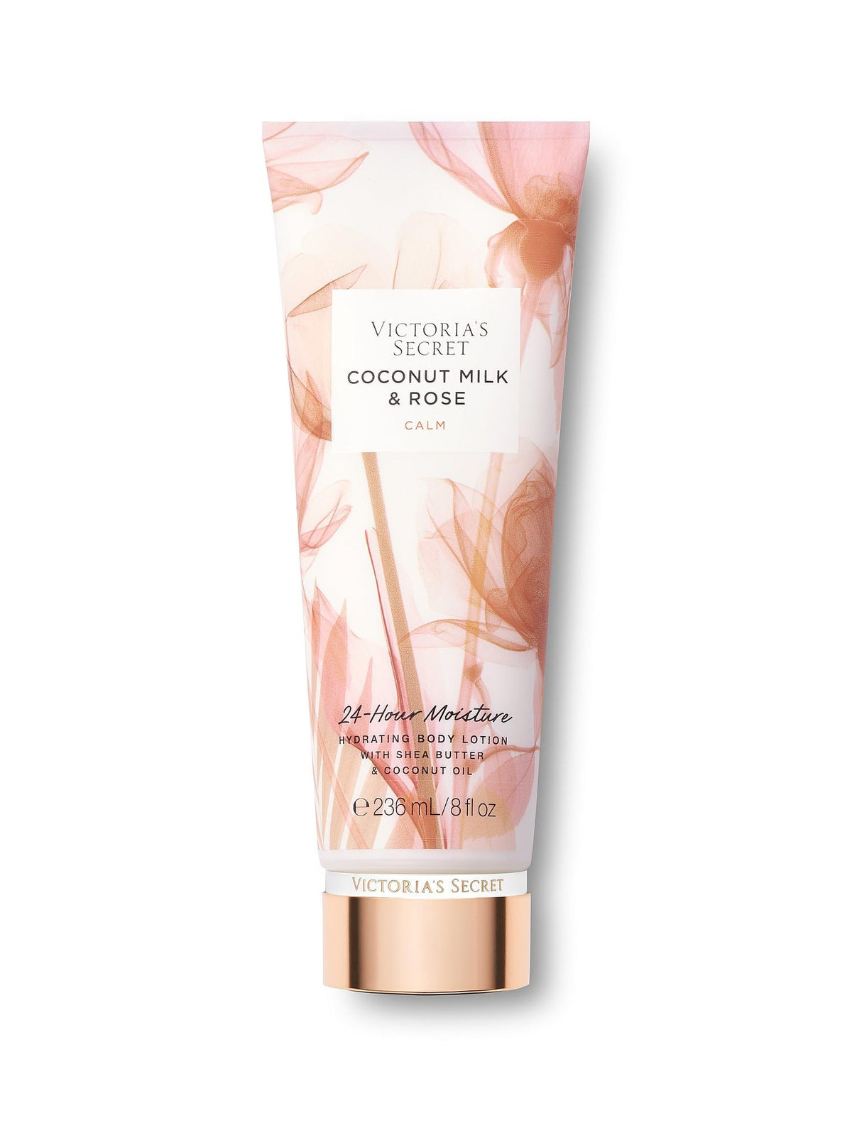 Victoria's Secret Coconut Milk & Rose lotion bottle for daily hydration and soft skin.
