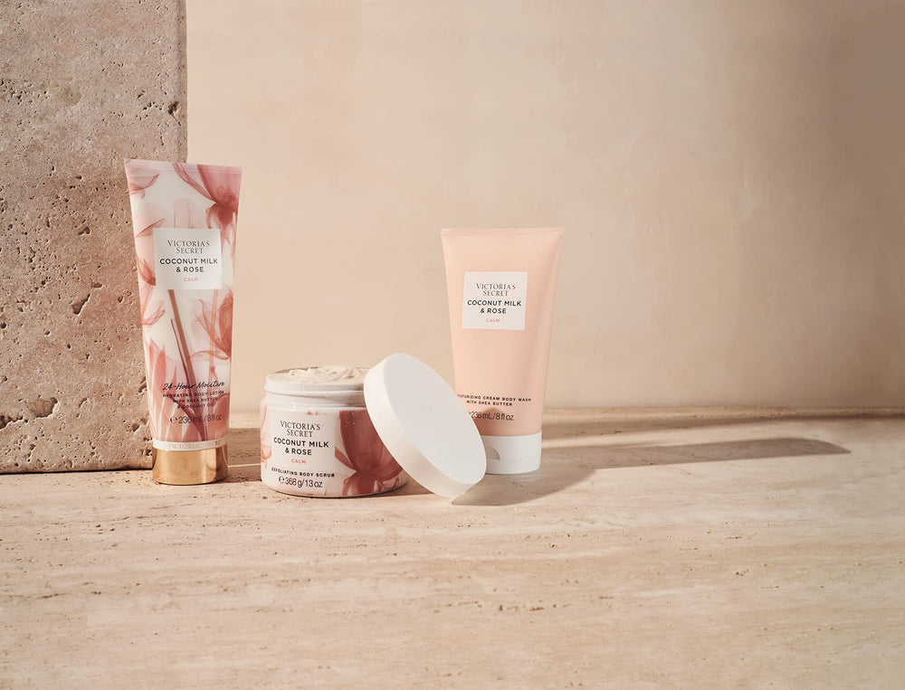 Fragrance swatch hints fruity floral scent of Coconut Milk & Rose.