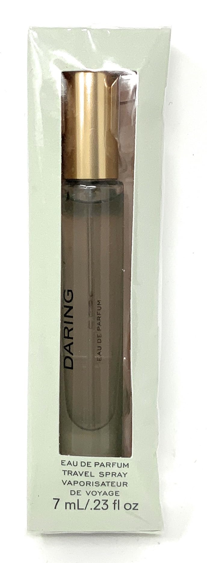 Victoria's Secret Daring bottle close-up reveals amber woody vibe for daily wear
