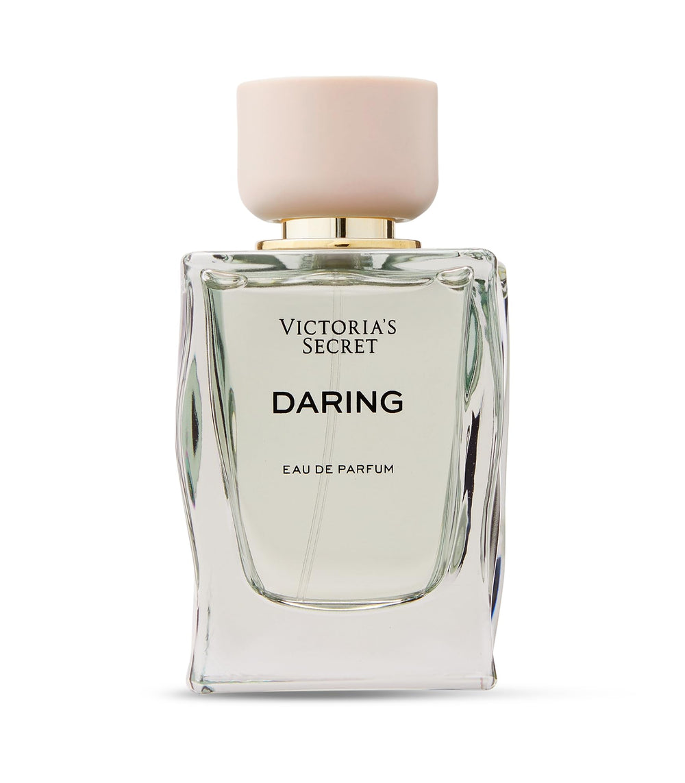 Victoria's Secret Daring bottle closeup cap reveals craftsmanship and modern style.
