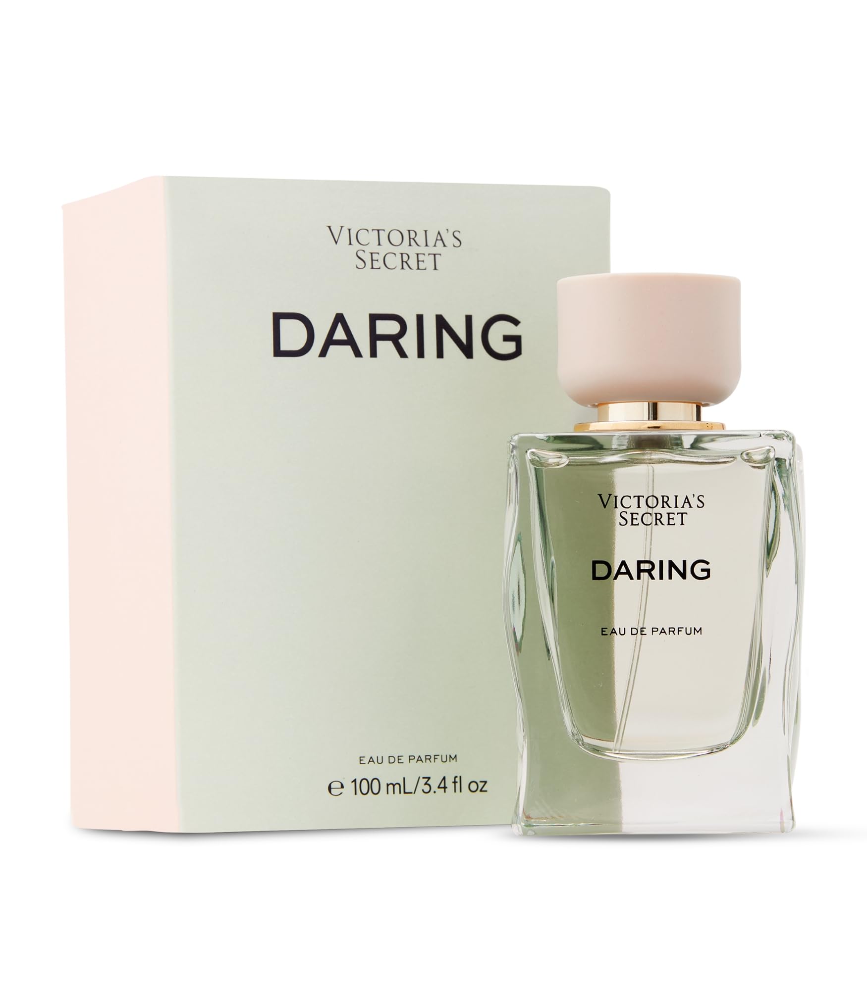 Victoria's Secret Daring bottle front shows amber warmth for daily confidence.