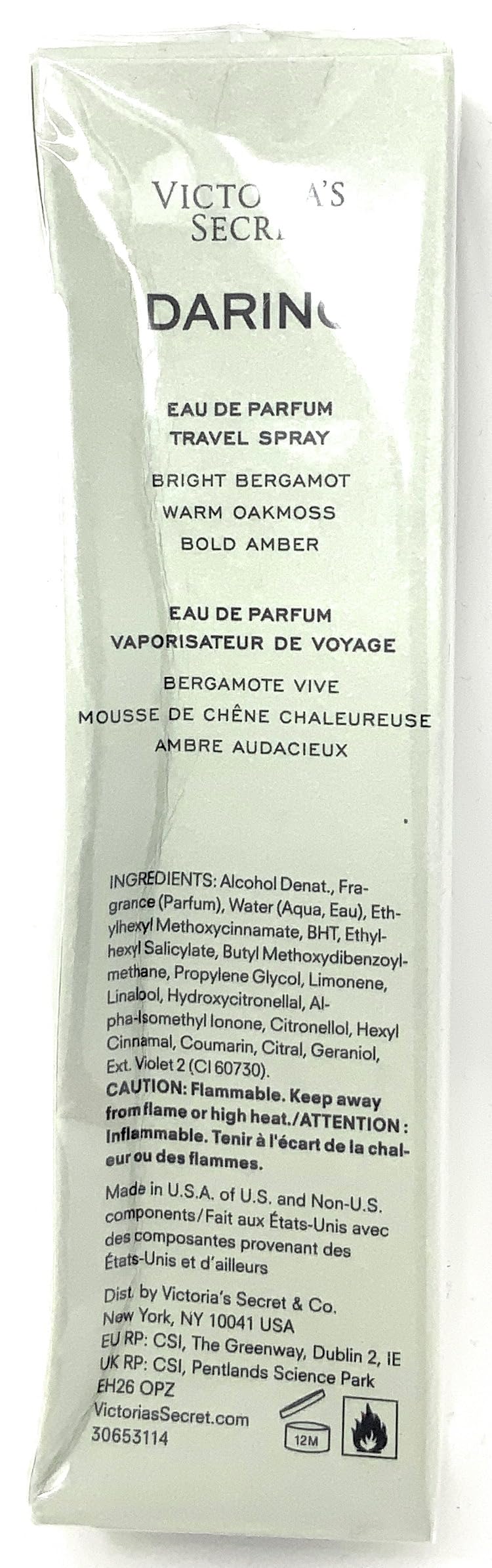 Victoria's Secret Daring travel spray demonstrates compact, convenient fragrance on the go