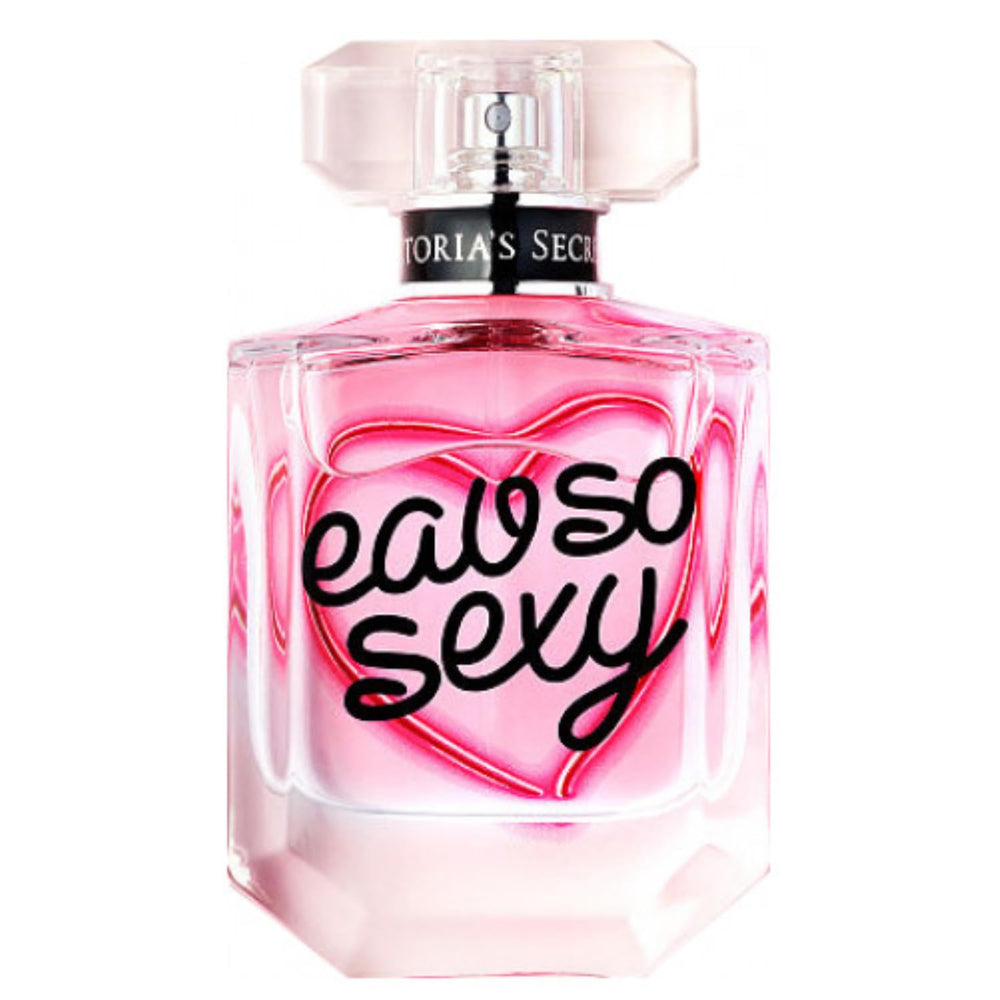 Victoria's Secret Eau So Sexy flacon on vanity exemplifying confident style and luxury.