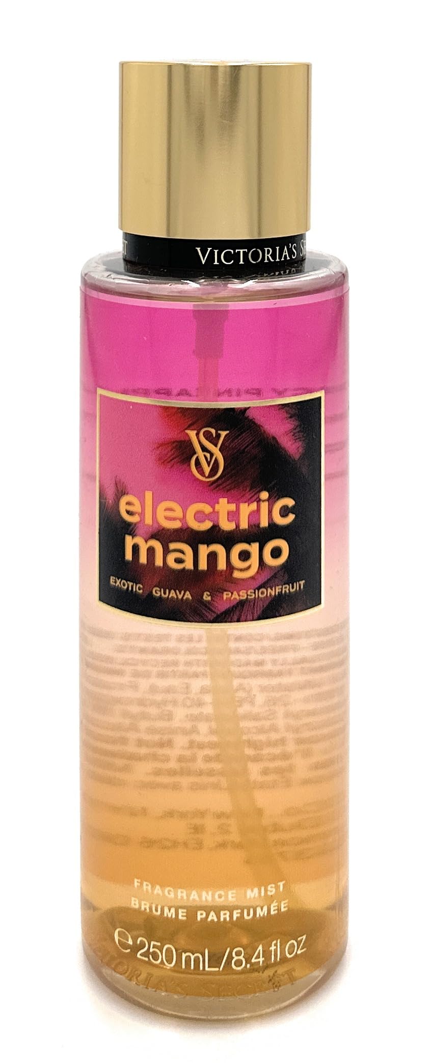 Victoria's Secret Electric Mango fragrance mist bottle for everyday mango scent refresh.