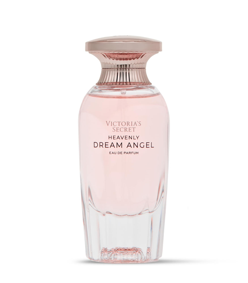 Heavenly Dream Angels bottle close-up highlighting prismatic musk glow.