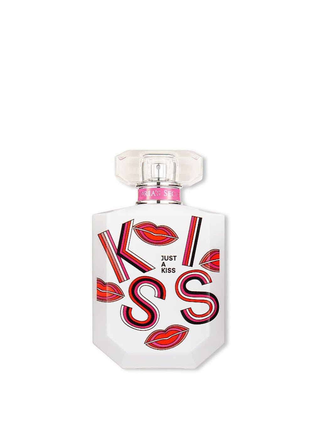Victoria's Secret Just A Kiss notes close-up, emphasizing peony and pink peppercorn for a bright aroma.