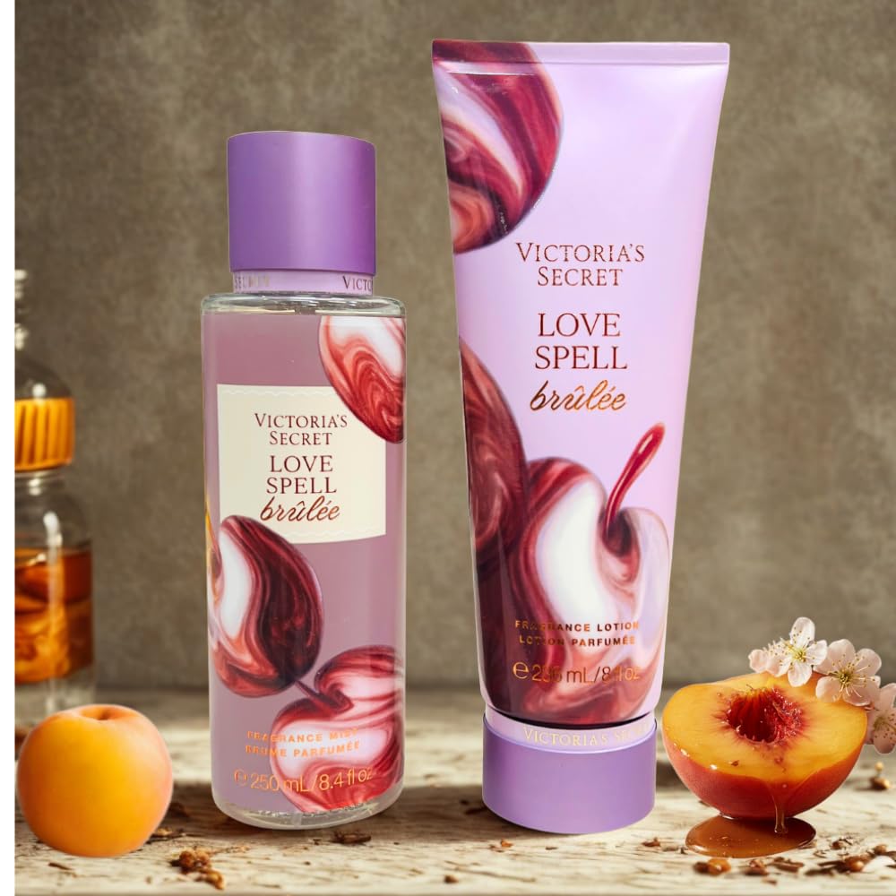 Victoria's Secret Love Spell Brulee limited edition display.
