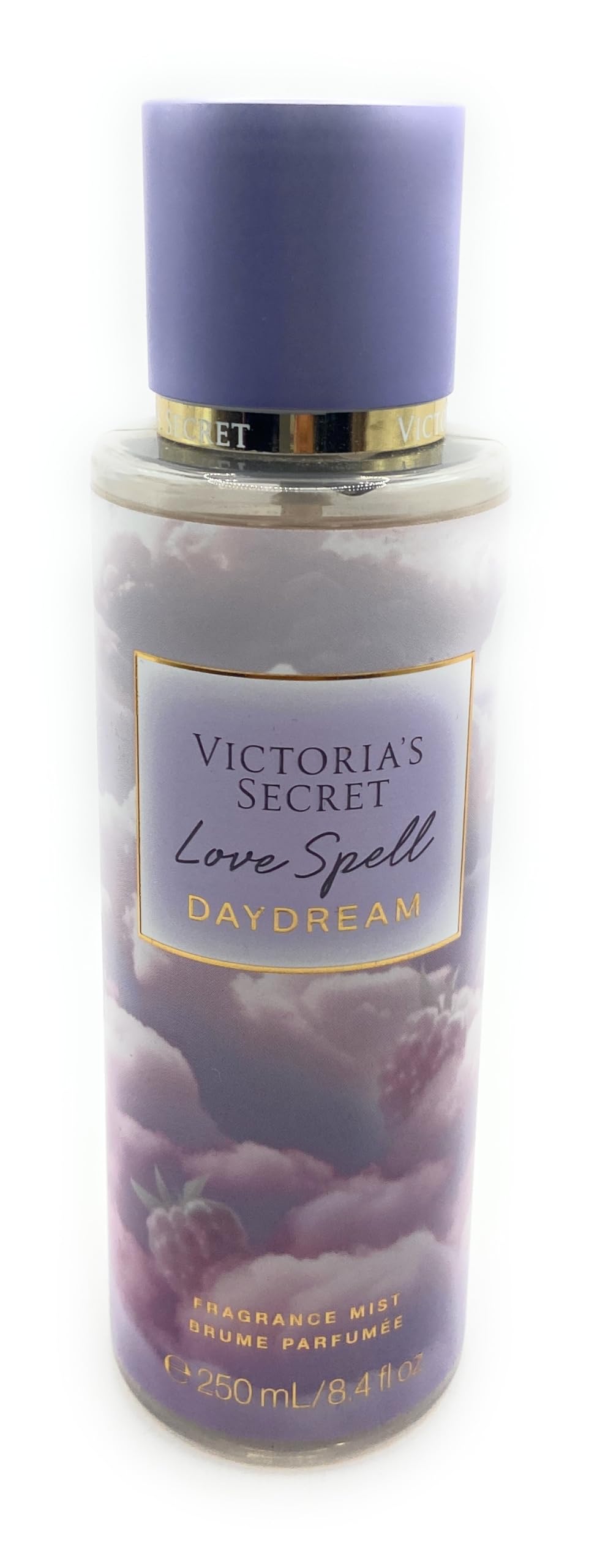Victoria's Secret Love Spell Daydream body mist bottle close-up for everyday refreshment.