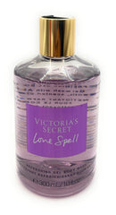 Victoria's Secret Love Spell gel body wash lather for a refreshing cleanse.